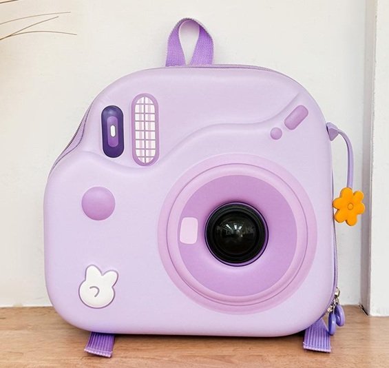 Kids Multipurpose School Bag (Camera bag Purple Color)