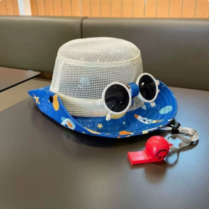 Sunglass Hat with Whistle